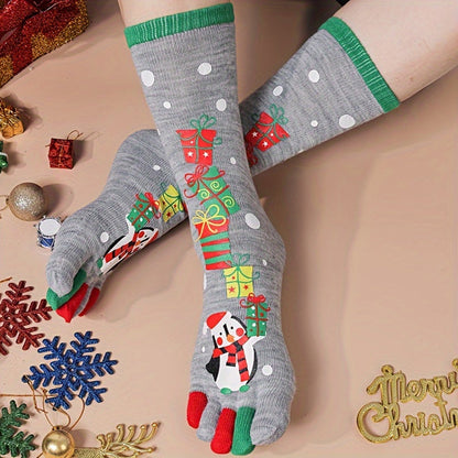 Yswa | Calcetines de Cinco Dedos de Navidad