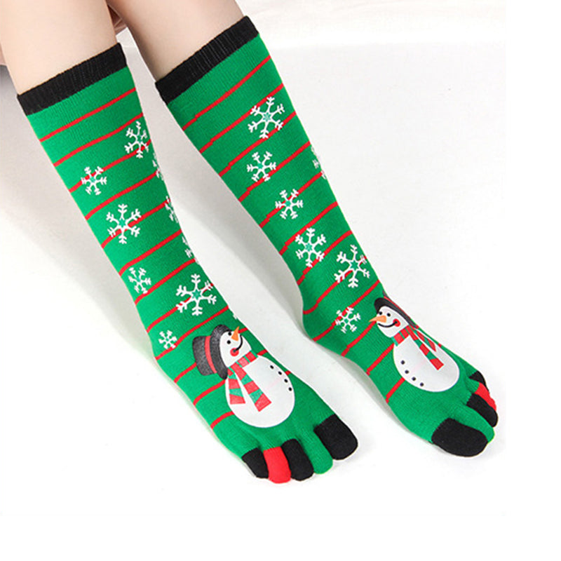 Yswa | Calcetines de Cinco Dedos de Navidad