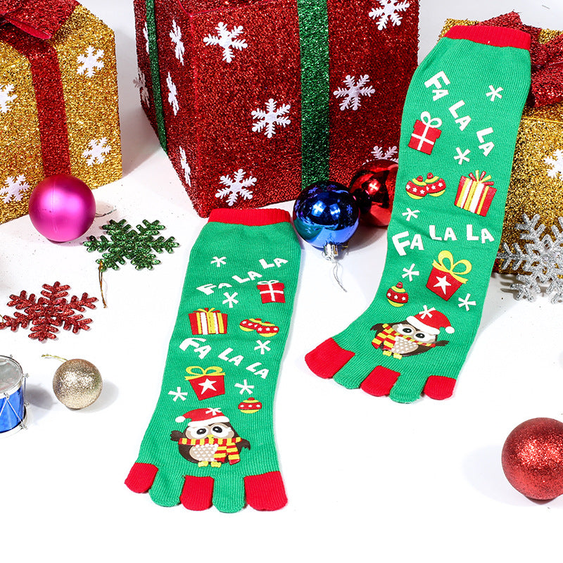 Yswa | Calcetines de Cinco Dedos de Navidad