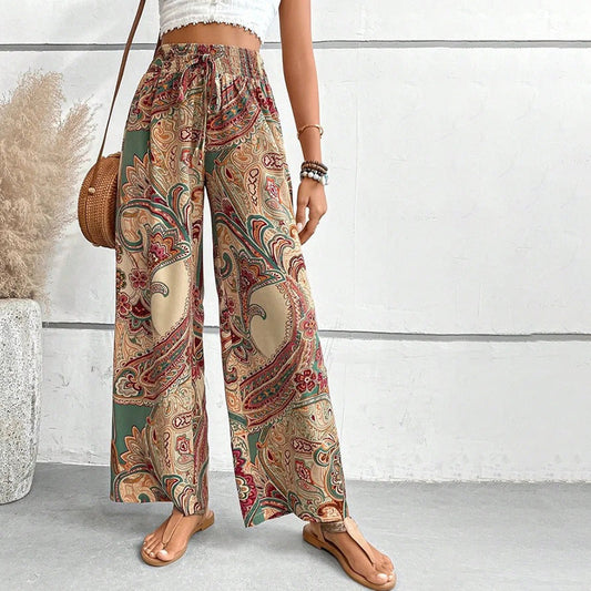 Adria | Pantalón Informal con Estampado Étnico