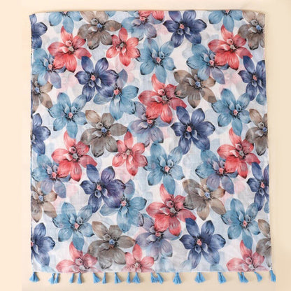Znza | Bufanda Informal con Estampado Floral