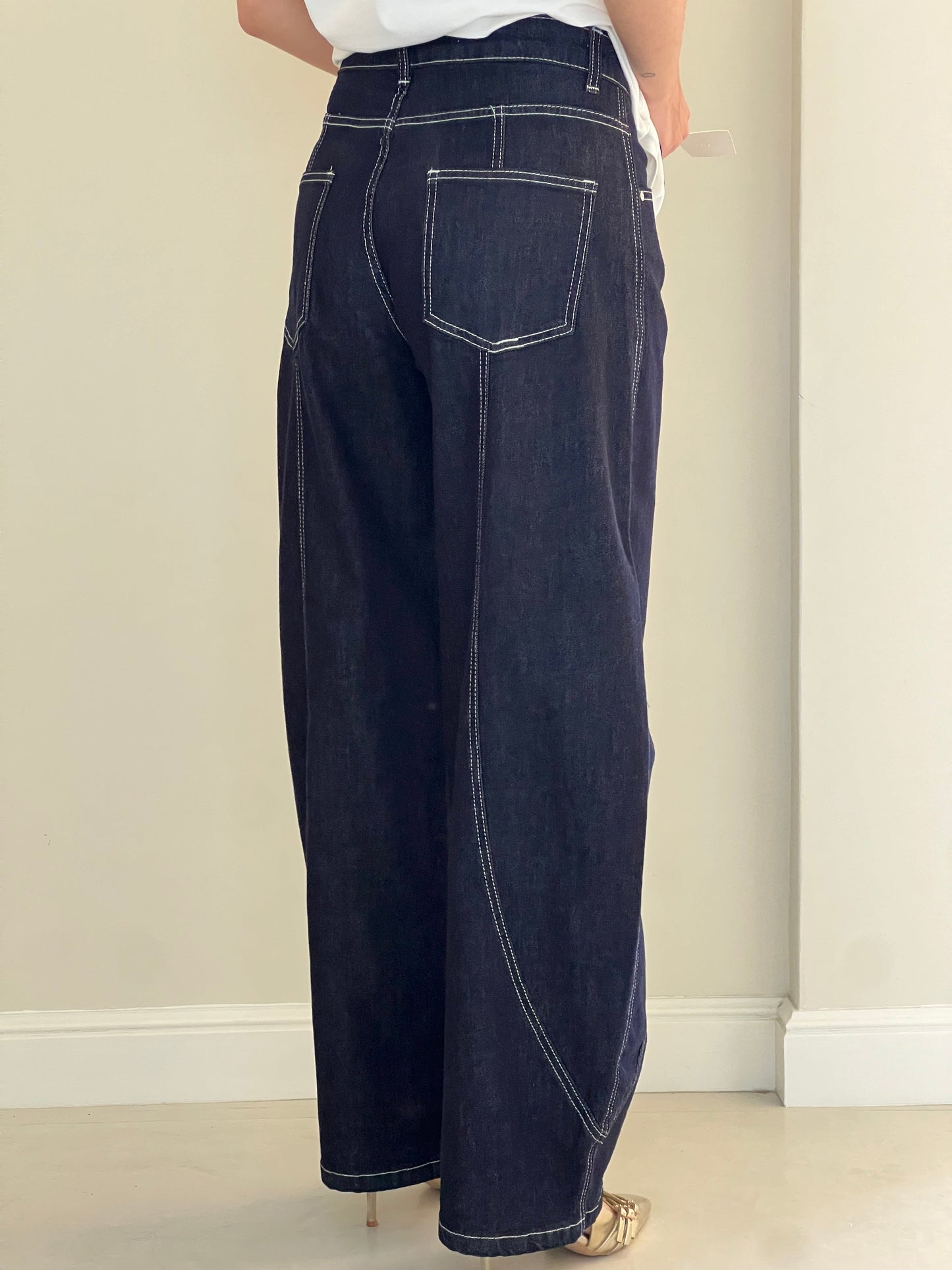 Jeans Balloon Denim Noir