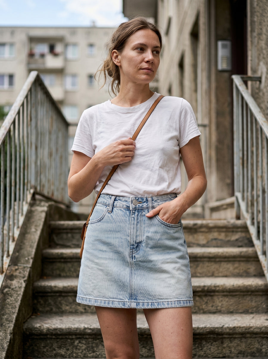 Falda Mini Denim