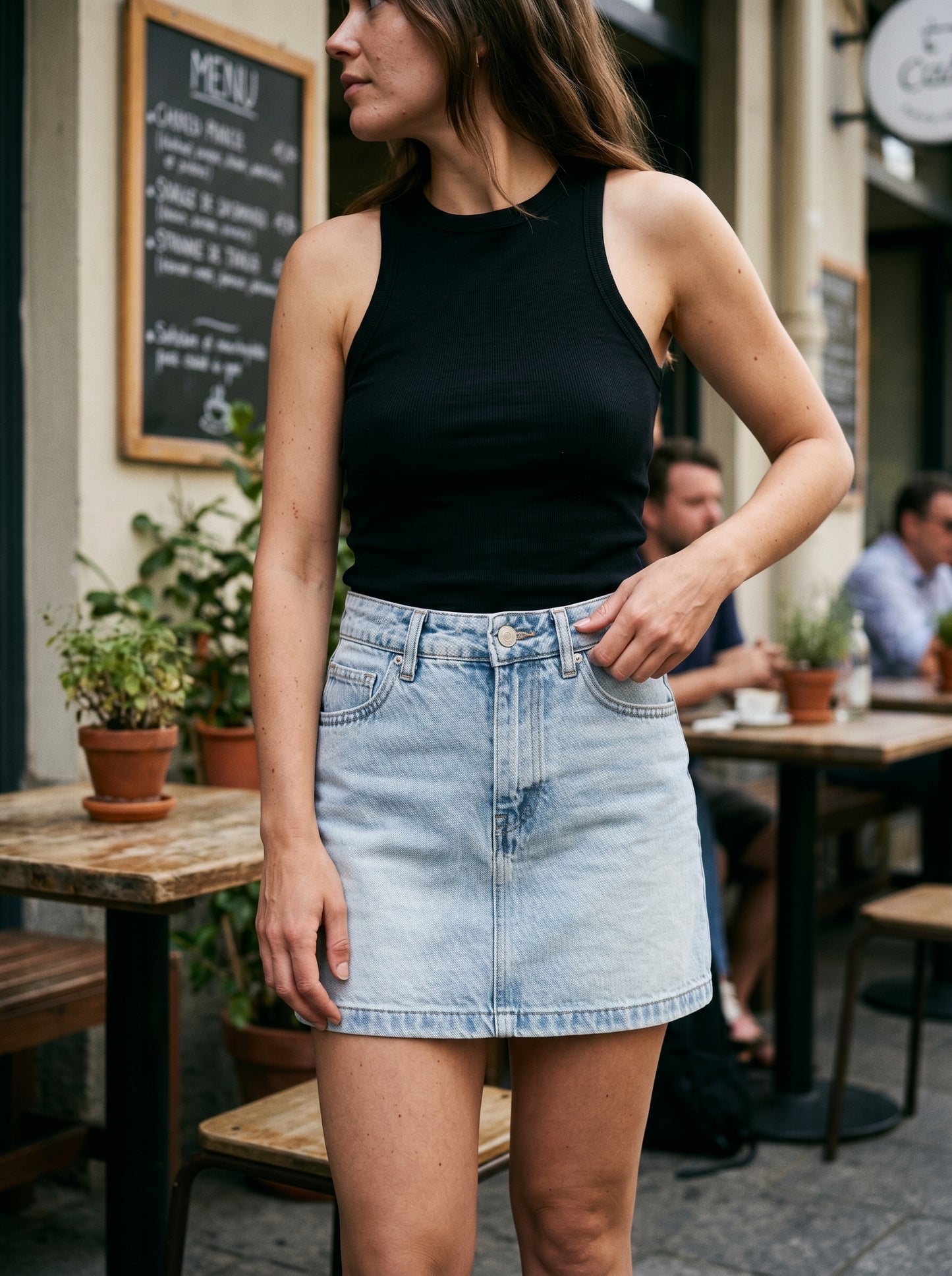 Falda Mini Denim