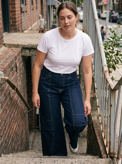 Jeans Balloon Denim Noir