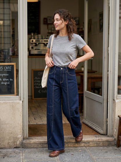 Jeans Balloon Denim Noir