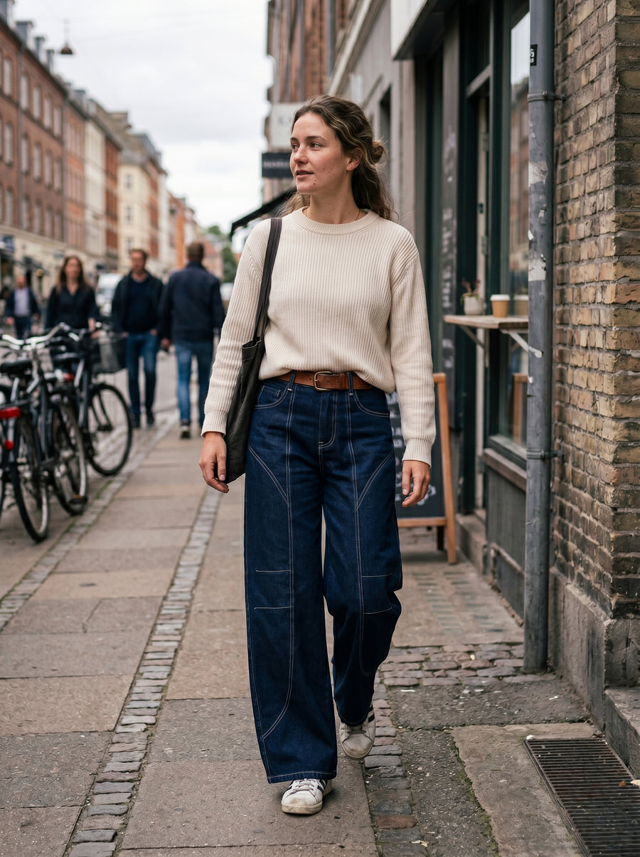 Jeans Balloon Denim Noir